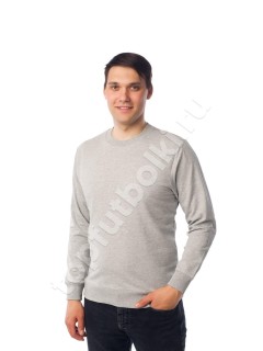 Серый меланж свитшот мужской
